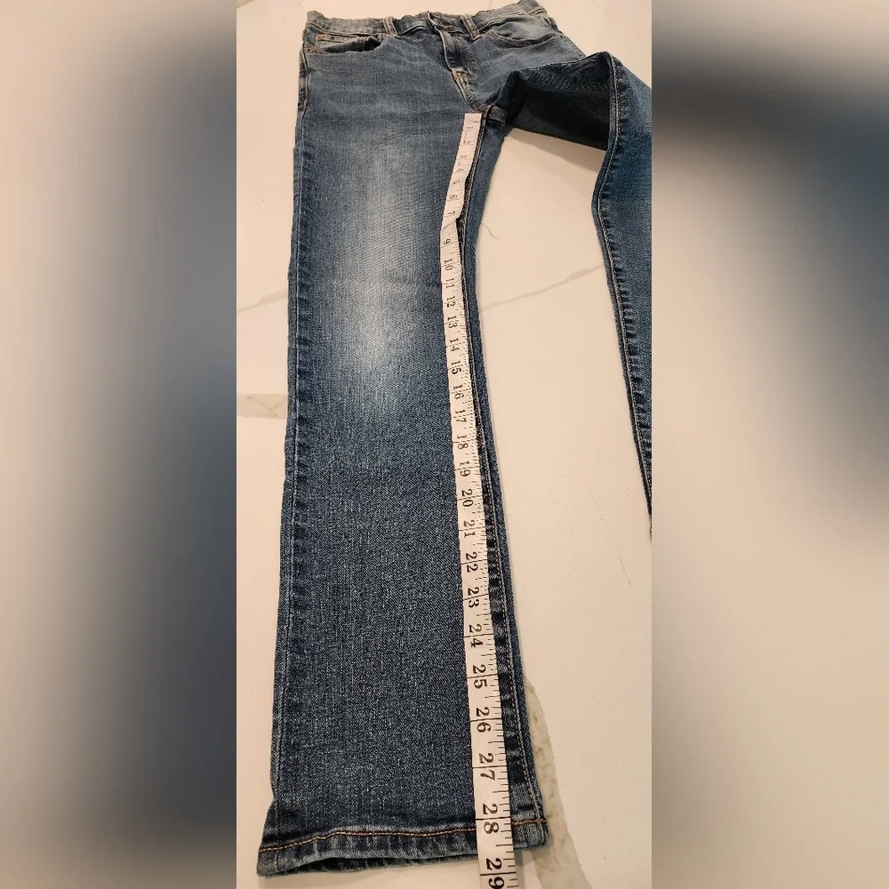 Old Navy Kids Karate Mid Rise Stretch Denim Blue Jeans Regular Unisex Size 14